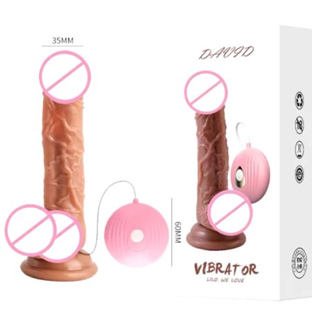 Vibrador realista con control remoto NICK