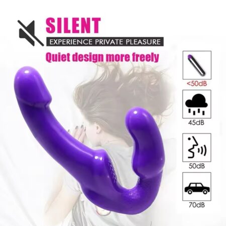 Vibrador doble con control y bala recargable QQQZ6878