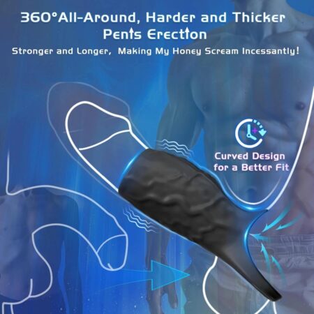 MEDIA FUNDA CON ANILLO Y VIBRACION  RECARGABLE CONTRA EL AGUA
