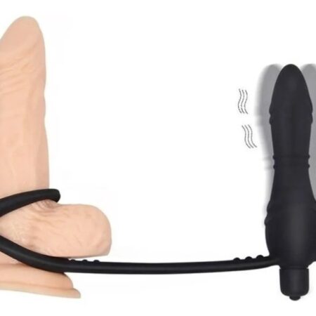 VIBRADOR  CON 2 ANILLOS RETARDANTES