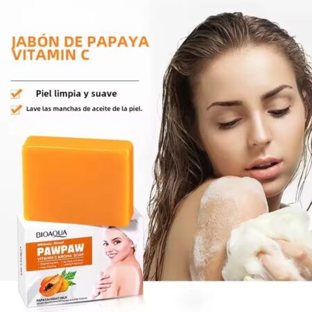 Jabón en barra de papaya y vitamina C BQY71716