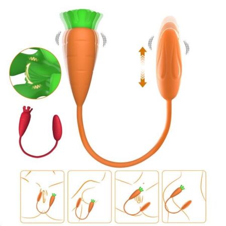 VIBRADOR ZANAHORIA 2 EN 1