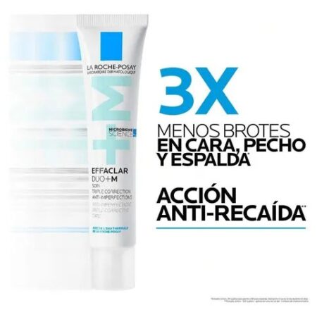 LA ROCHE CREMA ANTIACNE TRIPLE EFICACIA 
Granos y puntos negros
Marcas post-acné