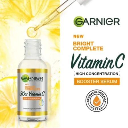 GARNIER Serum Nicotinamida ACLARA LAS MANCHAS OSCURAS + Vitamina C Mixta Día/noche