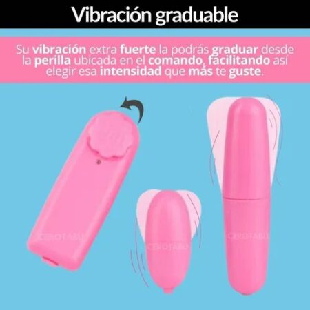 VIBRADOR HUEVO DOBLE CONTROL REMOTO