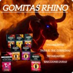 Gomitas Rhino Vigorizantes, LIBIDO, RETARDANTE ERECCIÓN DURA