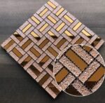 PANEL DECORATIVO COLOR COBRE 30X30CM.