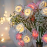 Guirnalda de flores con luz 5 metros