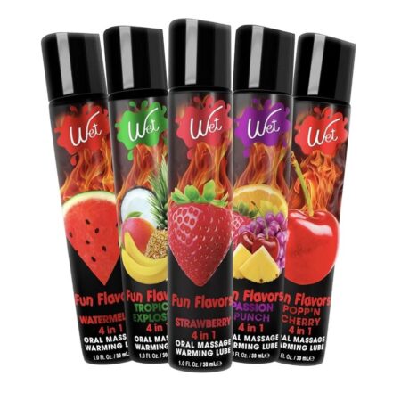 Wet Fun Flavors 4 en 1 saborizado, termico, masaje y lubricante
