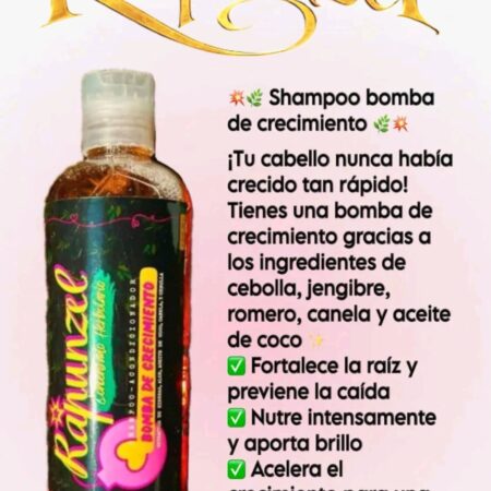 Shampoo Rapunzel bomba de crecimiento