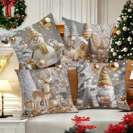 FUNDA DE COJIN NAVIDEÑO