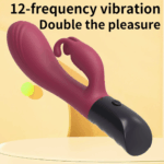 VIBRADOR CONEJO USB 12 FRECUENCIAS doble frecuencia