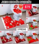 JUEGO DE BAÑO NAVIDEÑO de 3 piezas RSDY8231