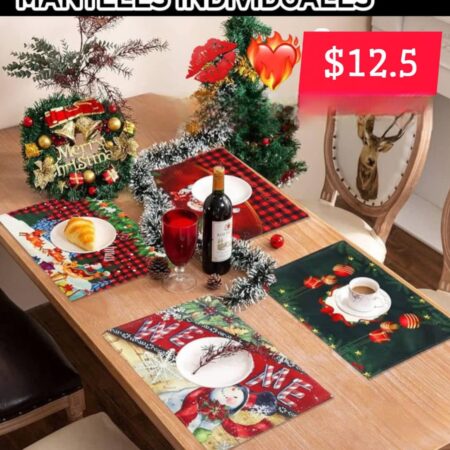 Mantel navideño individual