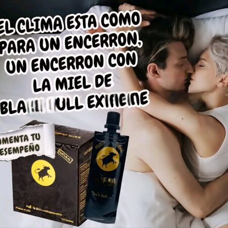 MIEL BLACK BULL CON CHUPON +vigor+tiempo+placer