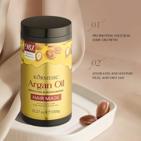 Mascarilla capilar de aceite de argán Kormesic  para el cuidado del cabello