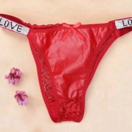 TANGA VICTORIA SECRE... CUERO con brillos