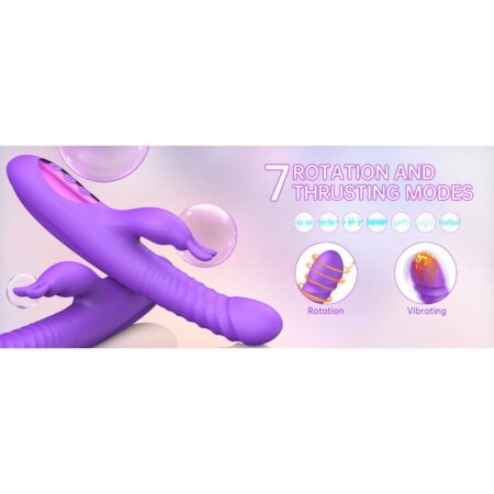 VIBRADOR CONEJO GIRATORIO XOXO