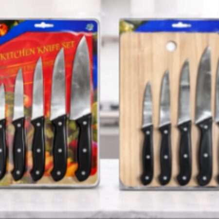 JUEGO DE CUCHILLOS CON TABLA