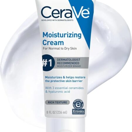 CeraVe Moisturizing Cream, Face Body Moisturizer, Normal to Dry Skin, 8 Fl Oz RH24