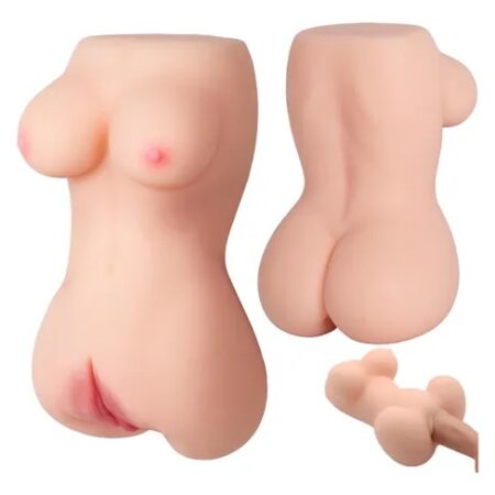 Masturbador de torso completo de 20 centímetros.
