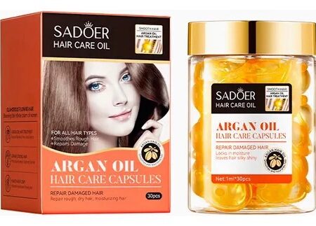 Cápsulas de cabello de Argan