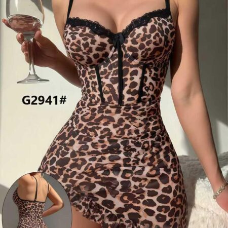 LENCERIA VESTIDO ANIMAL PRINT  2941