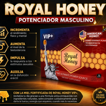 MIEL ROYAL HONEY AMERICANA sabor a coco C/1 pza
