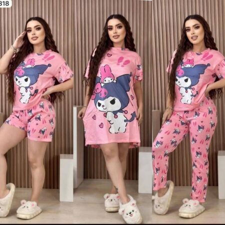 Pijama de 4 pzas de personajes