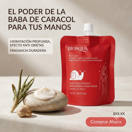 Crema de manos de Baba de Caracol BIOAQUA