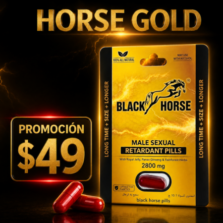 PASTILLA HORSE GOLD +energia+fuerza+ tiempo