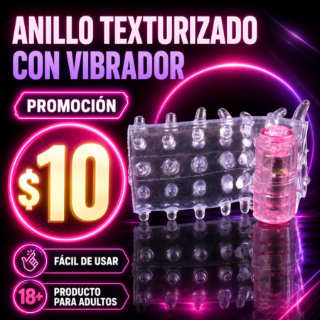 Anillo vibrador con media funda
