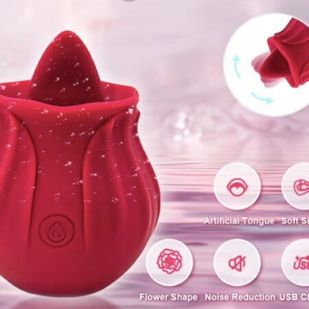 VIBRADOR ROSA CON LENGUA