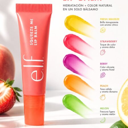 Bálsamo labial hidratante con tinte Squeeze Me Strawberry de E.L.F. Cosmetics